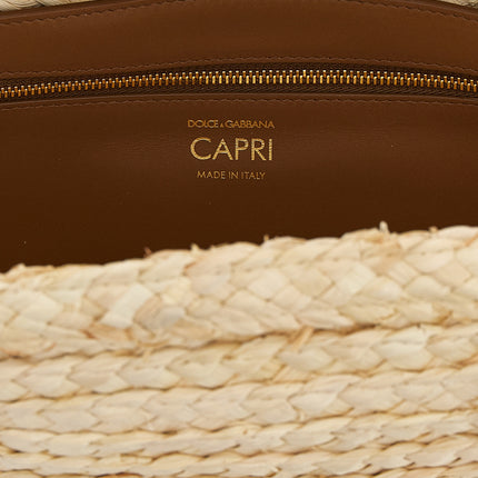 Dolce & Gabbana Beige Cork Shoulder Bag