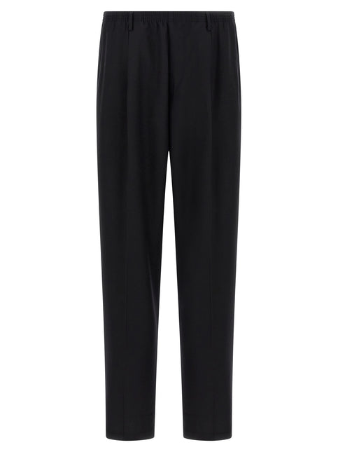 CELLAR DOOR Black Wool Casual Pants