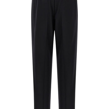 CELLAR DOOR Black Wool Casual Pants