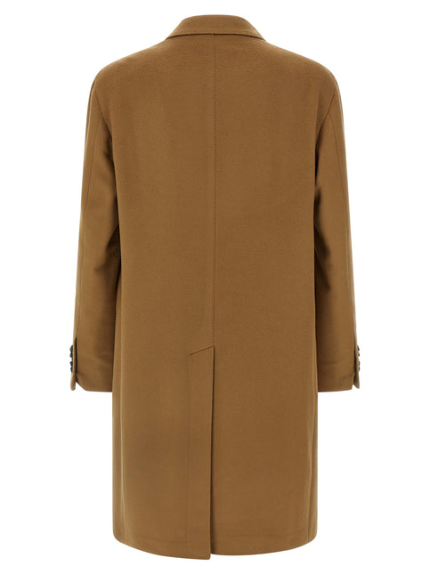Tagliatore Beige Virgin Wool Coat
