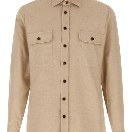 BORRIELLO Beige Cotton Blouse
