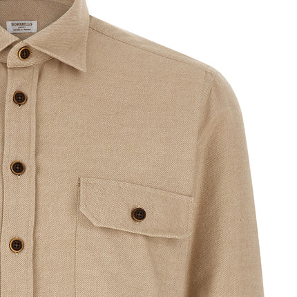 BORRIELLO Beige Cotton Blouse