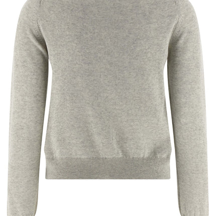 Maison Kitsuné Gray Virgin Wool Cardigan
