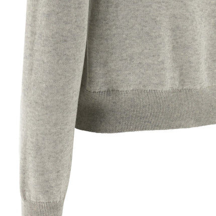 Maison Kitsuné Gray Virgin Wool Cardigan