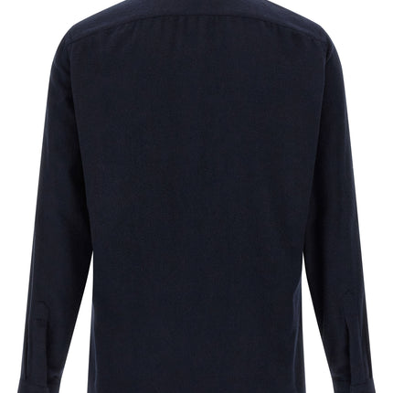 BORRIELLO Blue Cotton Blouse