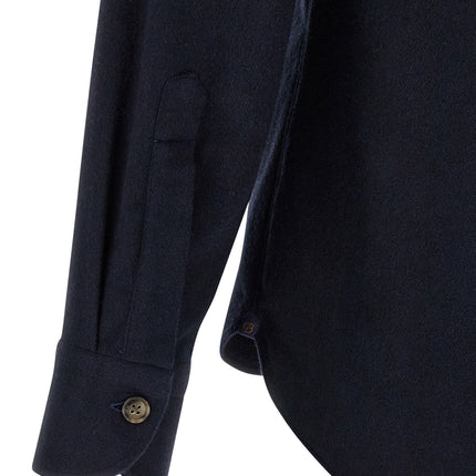 BORRIELLO Blue Cotton Blouse