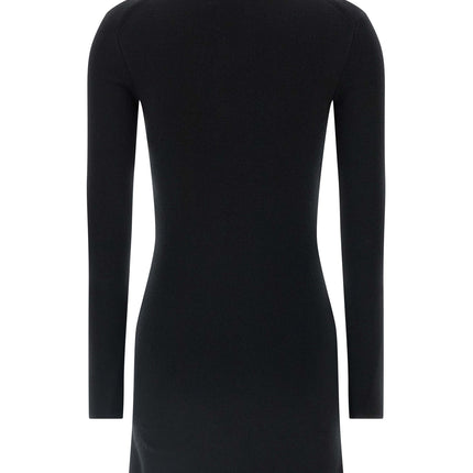 Courrèges Black Merino Wool Short Dress