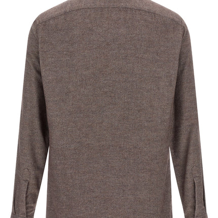 BORRIELLO Brown Cotton Blouse
