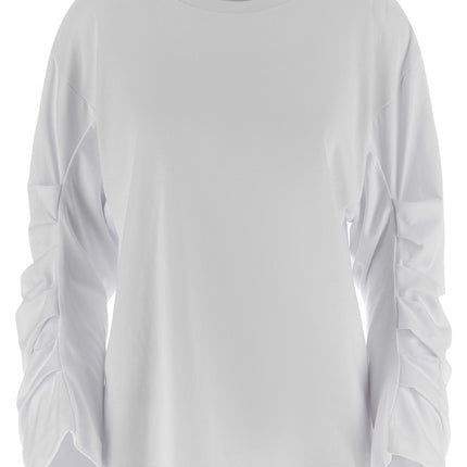 Dries Van Noten White Cotton Long Sleeve T-Shirt