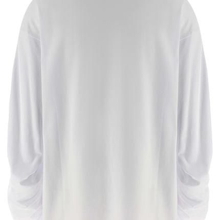 Dries Van Noten White Cotton Long Sleeve T-Shirt