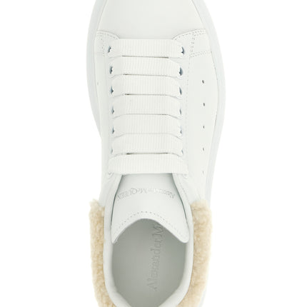 Alexander McQueen Beige Calfskin Chunky Sneakers
