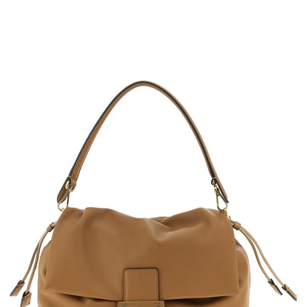 Fendi Beige Lamb Leather Shoulder Bag