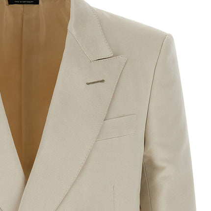 Tom Ford Beige Cotton Blazer