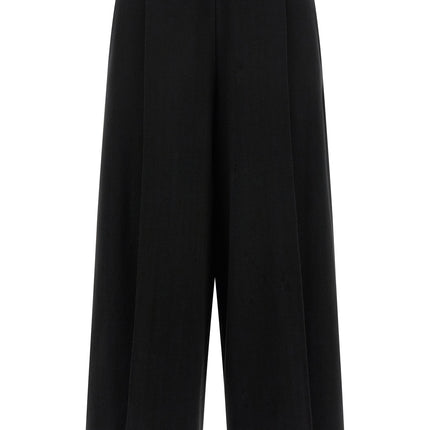 Issey Miyake Black Cotton Casual Pants