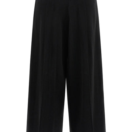 Issey Miyake Black Cotton Casual Pants