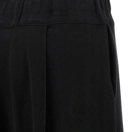 Issey Miyake Black Cotton Casual Pants