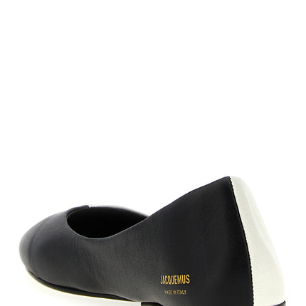 Jacquemus Bicolor Lamb Leather Ballet Flats