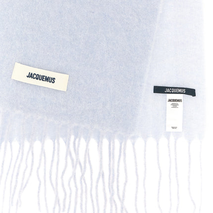 Jacquemus Blue Alpaca Leather Scarf