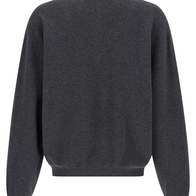 Balenciaga Gray Cotton Cardigan