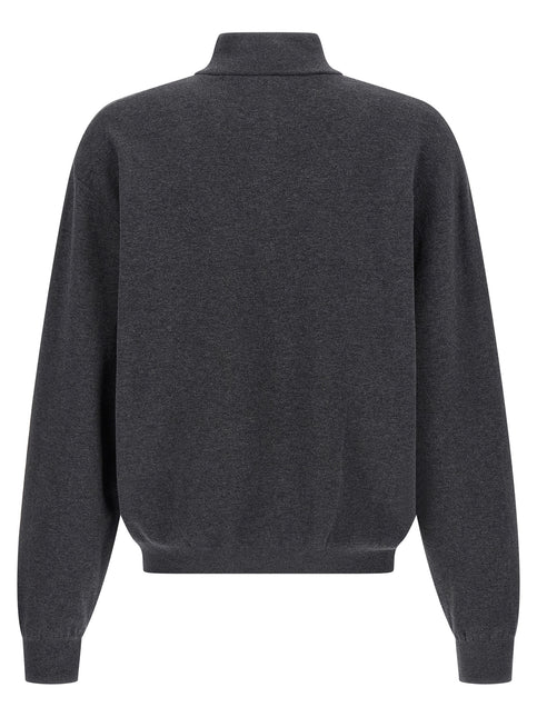 Balenciaga Gray Cotton Cardigan