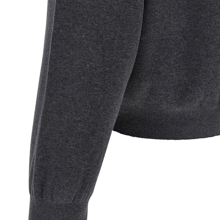 Balenciaga Gray Cotton Cardigan