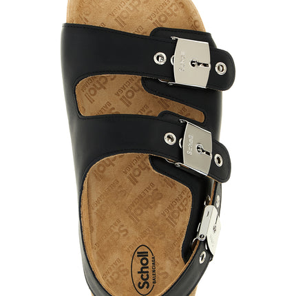 Balenciaga Black Calfskin Flat Sandals