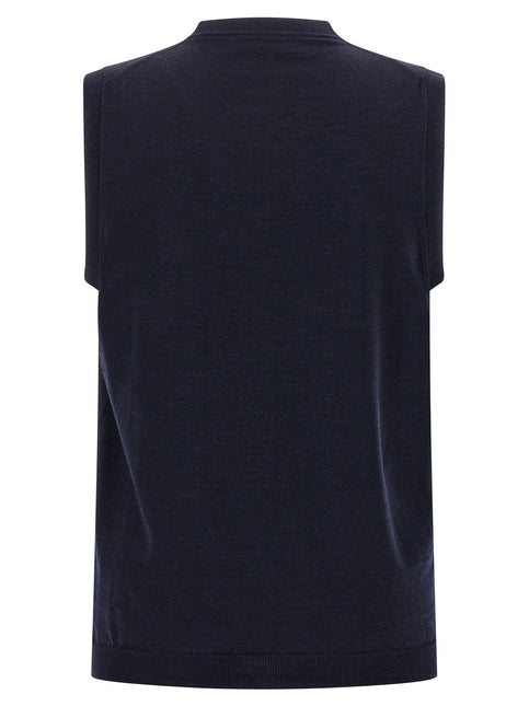 ZANONE Blue Virgin Wool Cardigan