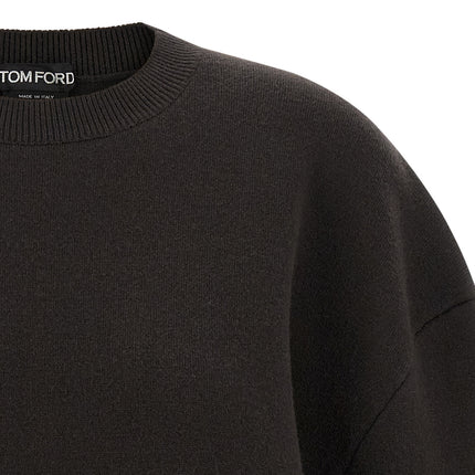 Tom Ford Brown Virgin Wool Short Dress
