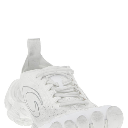 Balenciaga White Polyester Athletic Sneakers