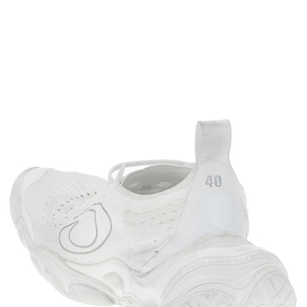 Balenciaga White Polyester Athletic Sneakers