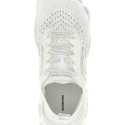 Balenciaga White Polyester Athletic Sneakers