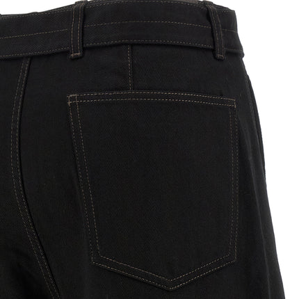 Lemaire Black Cotton Jeans Denim