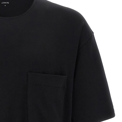 Lemaire Black Cotton T-Shirt