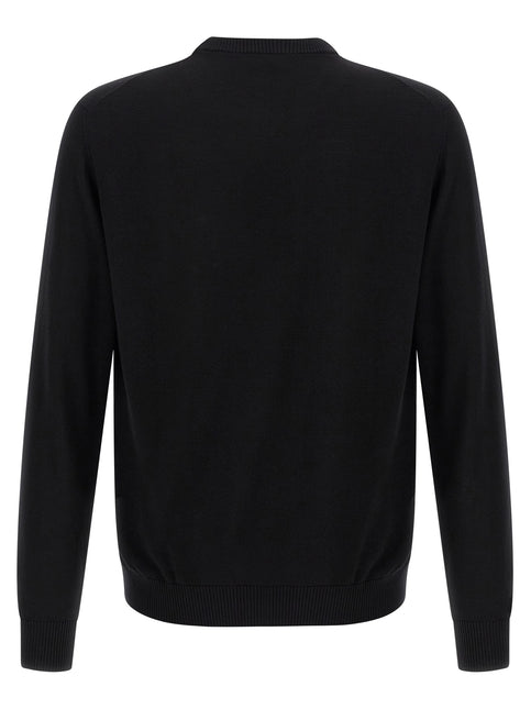 Fendi Black Virgin Wool Cardigan