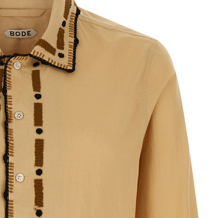 BODE Beige Cotton Blouse