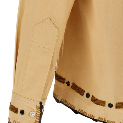 BODE Beige Cotton Blouse