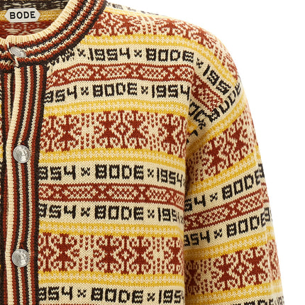 BODE Multicolor Wool Cardigan