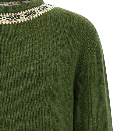 BODE Bicolor Virgin Wool Cardigan