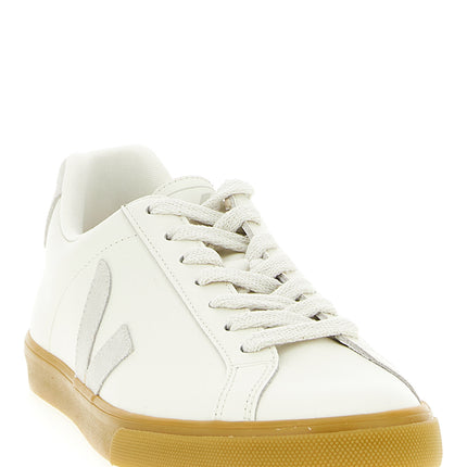 Veja Beige Calfskin Low Top Sneakers