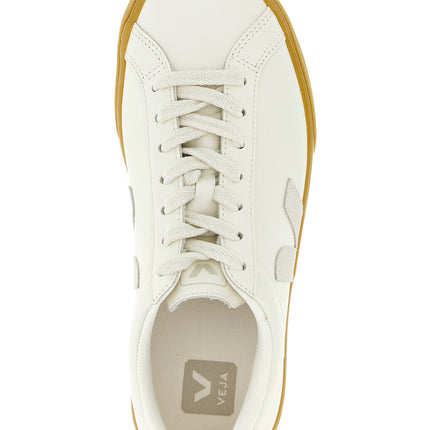Veja Beige Calfskin Low Top Sneakers