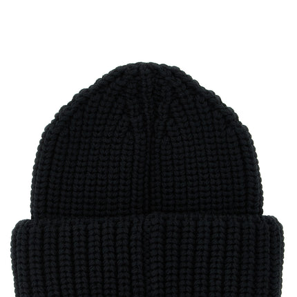 Moncler Grenoble Black Virgin Wool Beanie