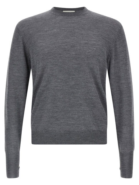 MA'RY'YA Gray Virgin Wool Cardigan