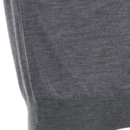 MA'RY'YA Gray Virgin Wool Cardigan