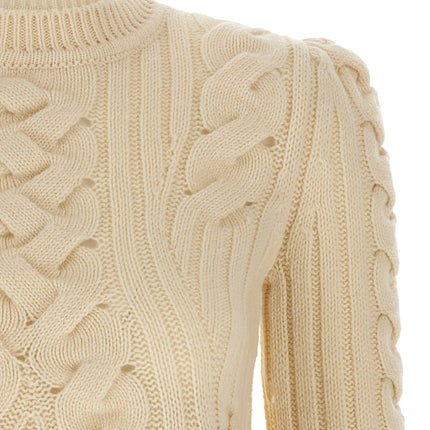 Alexander McQueen Beige Wool Cardigan