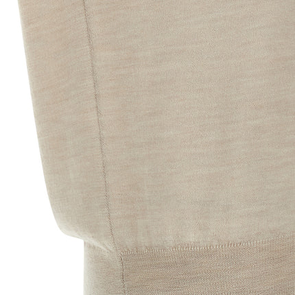 MA'RY'YA Beige Virgin Wool Cardigan