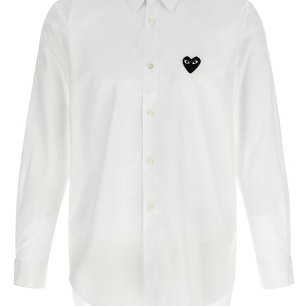 Comme Des Garçons Play White Cotton Blouse