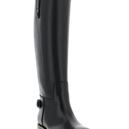 Burberry Black Calfskin Over The Knee