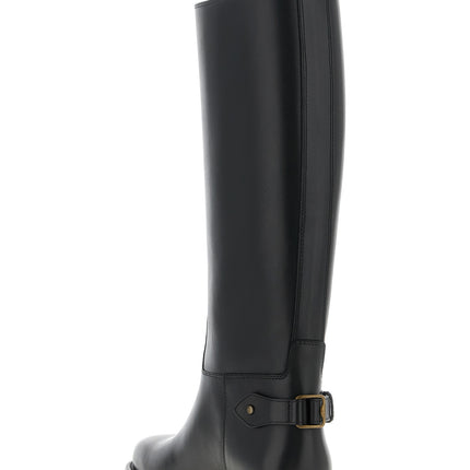 Burberry Black Calfskin Over The Knee