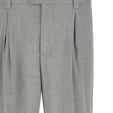 Brunello Cucinelli Gray Virgin Wool Dress Pants