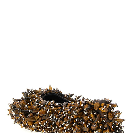 Dries Van Noten Brown Viscose Ballet Flats